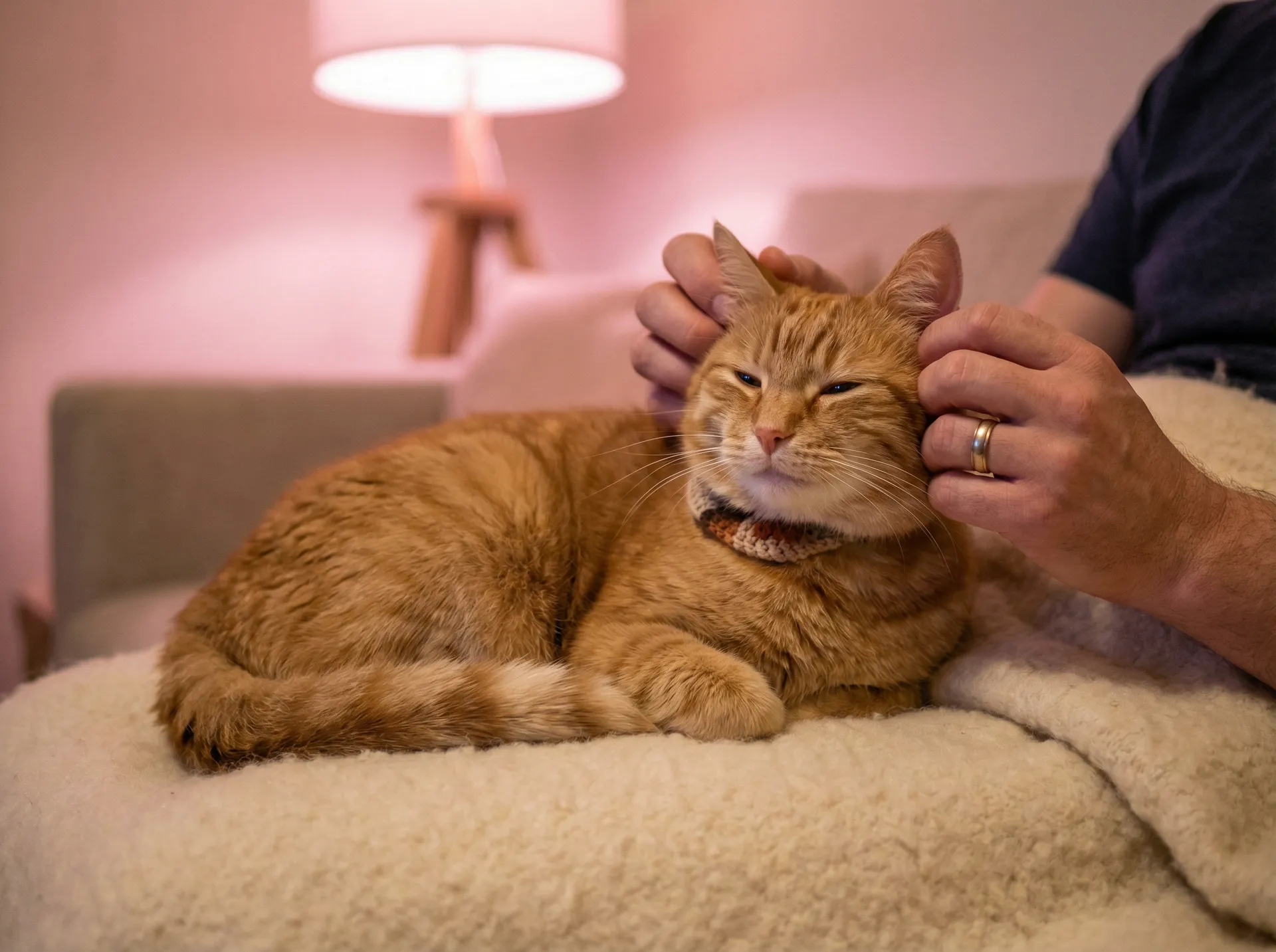 猫咪被温柔抚摸的幸福时刻 - 明日花 bt